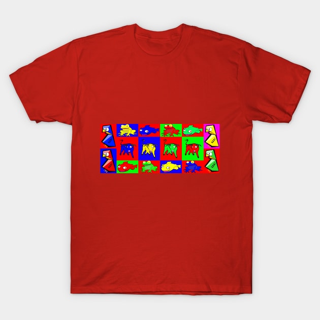 Colored animals T-Shirt by DrTigrou